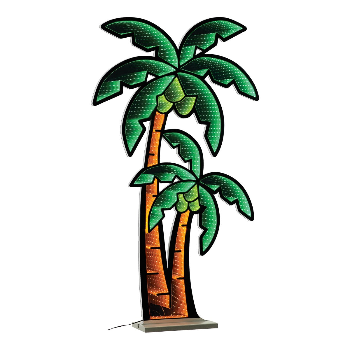 Luz infinita con forma de palmera de 48" de alto