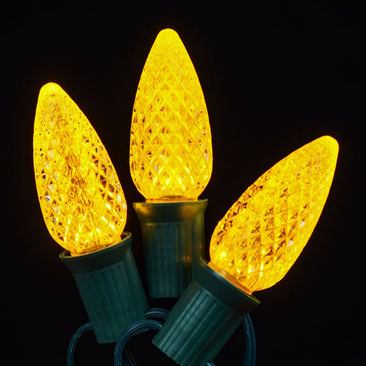 Bombilla LED C9 facetada intermitente