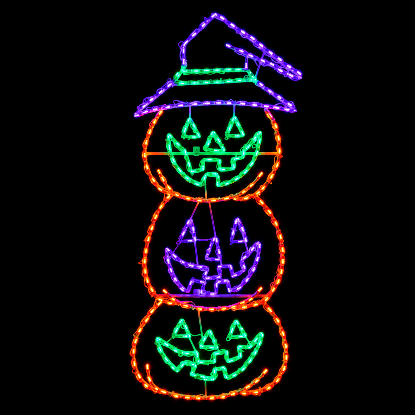 Three Stacked Pumpkins LED Display