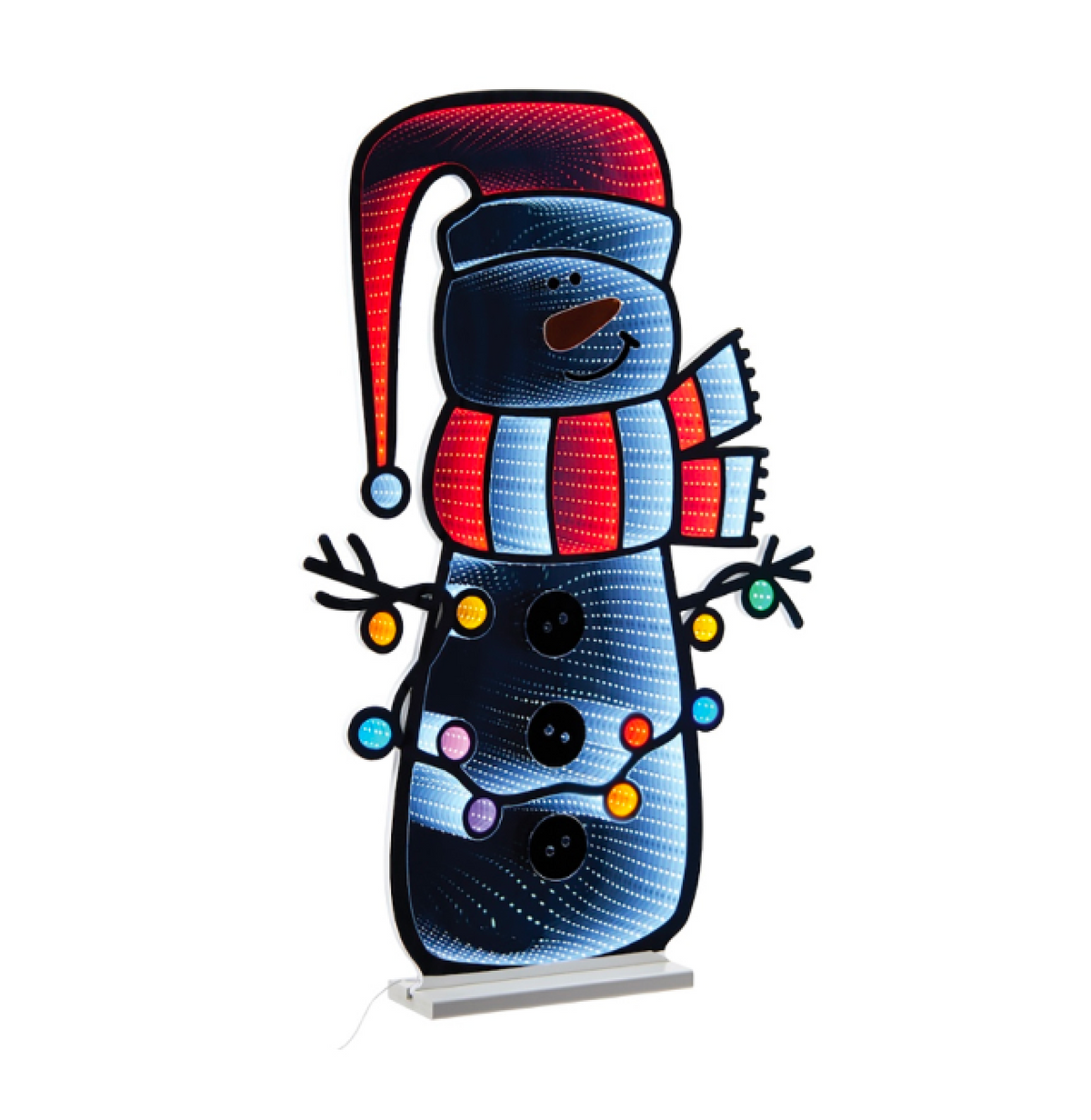 Muñeco de Nieve con Luces Infinito