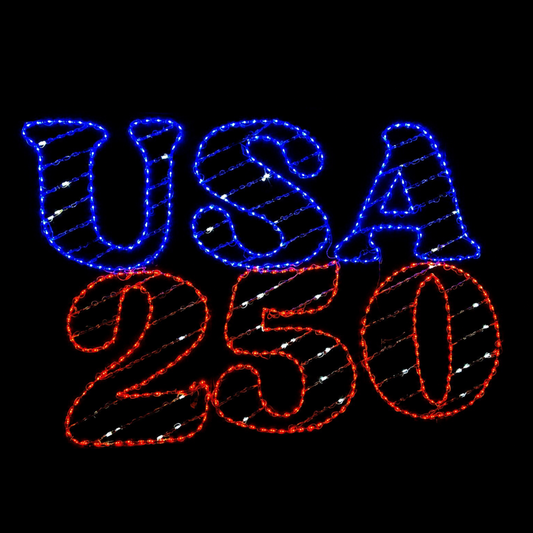 Letrero LED USA 250
