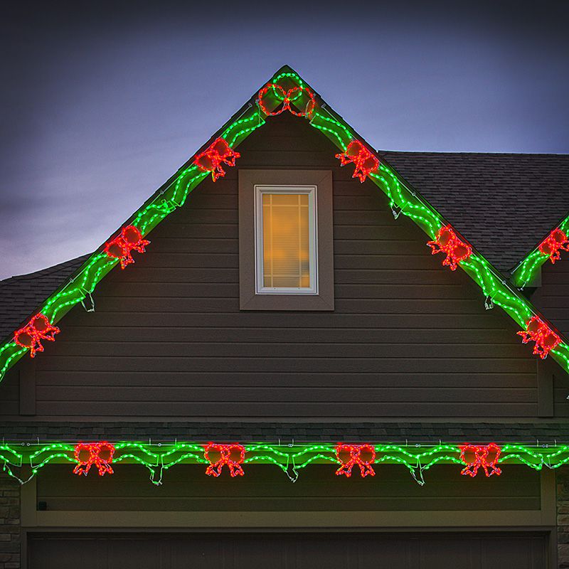 LED enlazable con forma de lazo/cinta rojo/verde