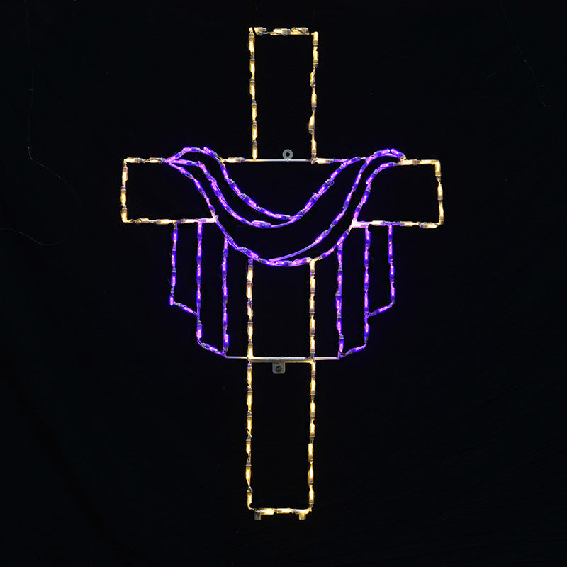 Cruz de Jesús con túnica (48") con pantalla LED