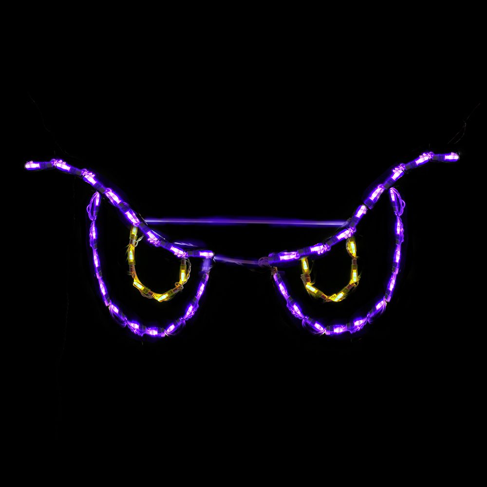 Ojos Espeluznantes con Pantalla LED - Amarillo (79 cm)