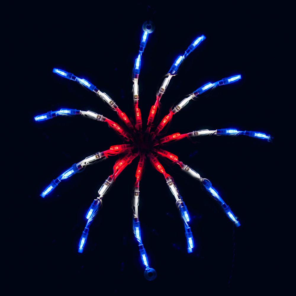 Exhibidor LED de Fuegos Artificiales para el 4 de Julio (45.7 cm)