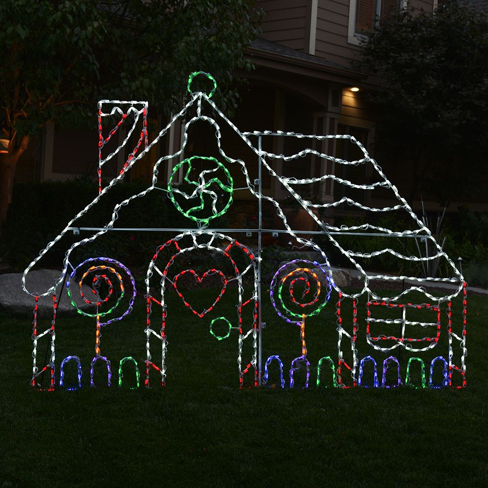 Casa de jengibre LED