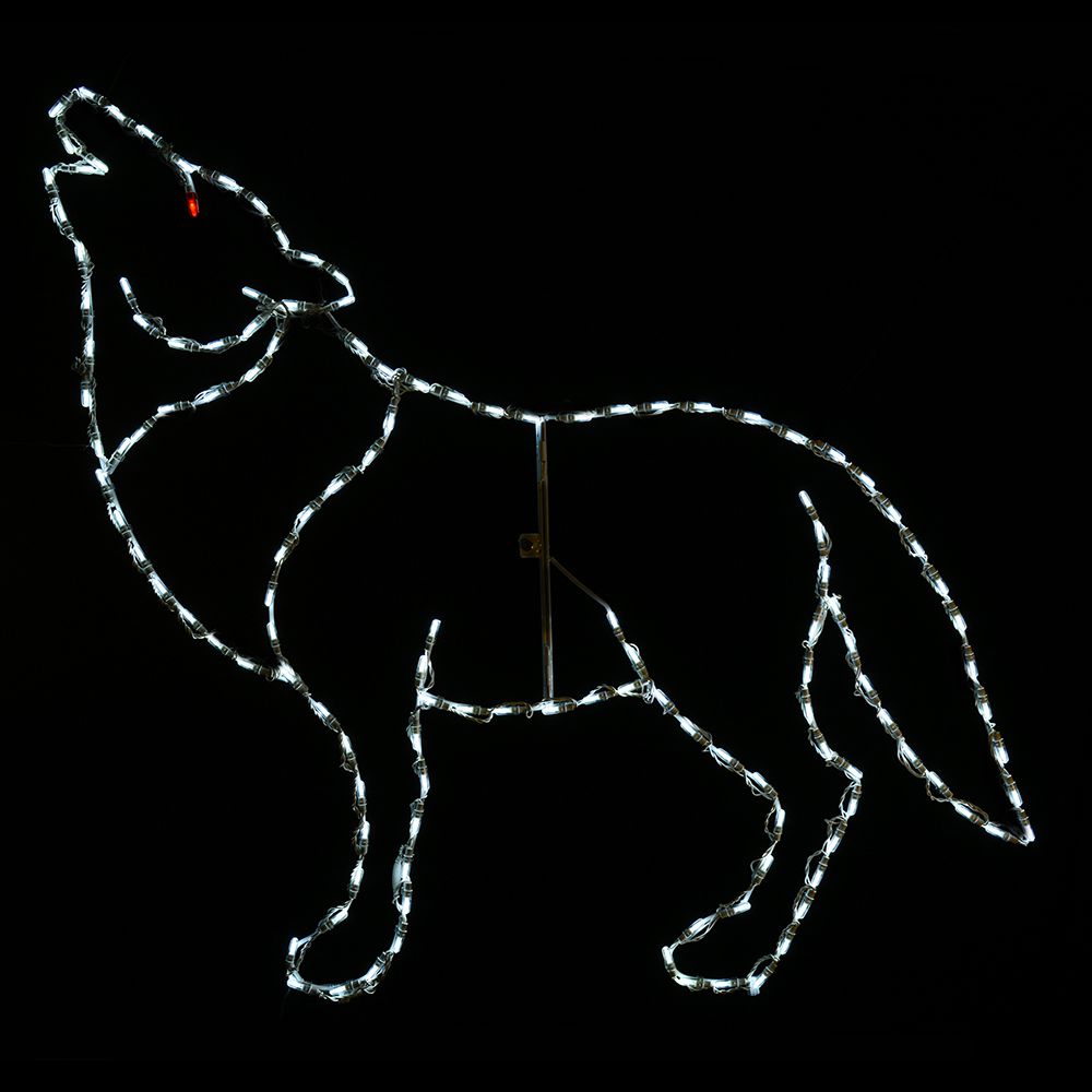 Exhibidor LED Lobo Aullador (48")