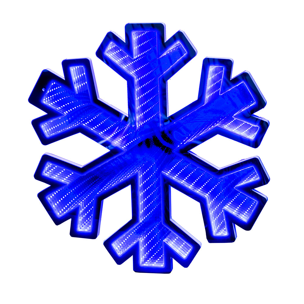 Copo de nieve azul infinito