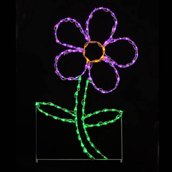 Pantalla LED Flor Margarita - Morado