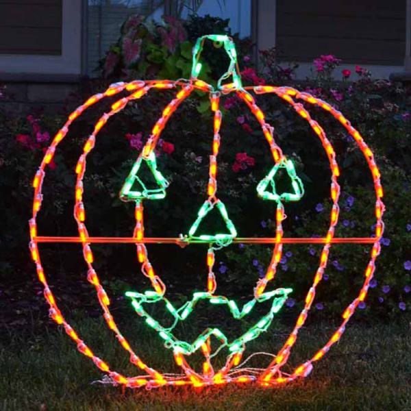 Expositor LED de calabaza Jack-o'-lantern (96,5 cm)