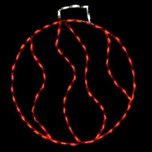 Exhibidor LED Pequeño con Adorno en Espiral (28")