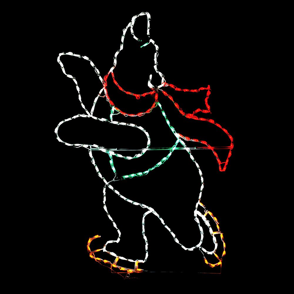 Pantalla LED de oso polar patinador (niño) (45")