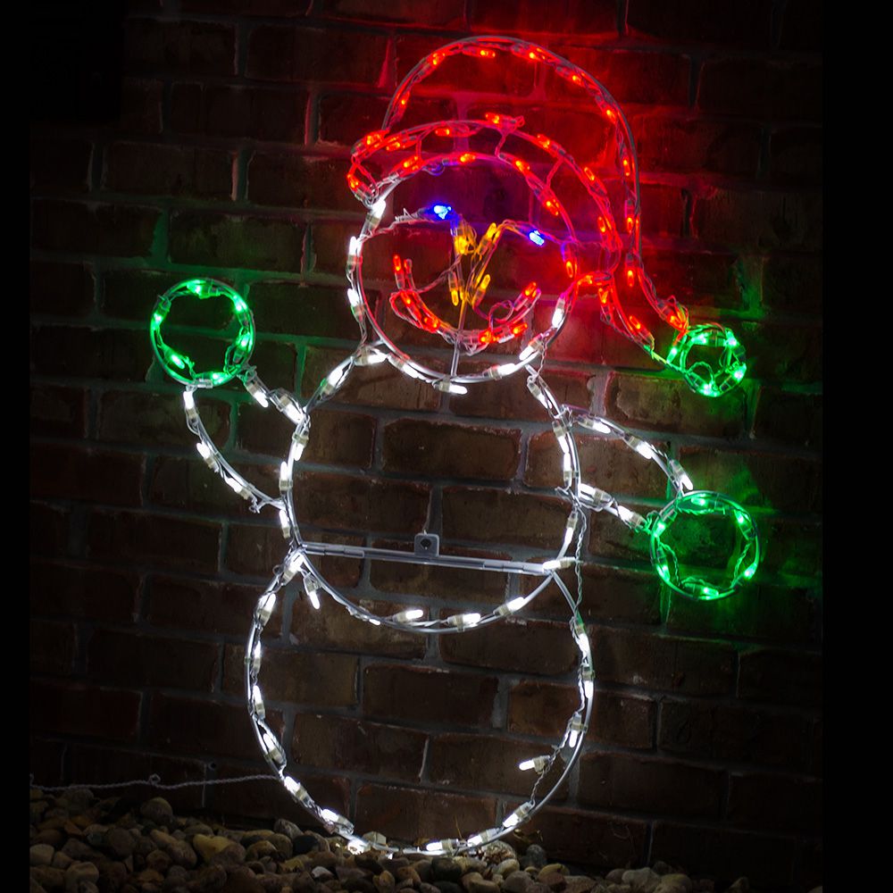 Exhibidor LED Muñeco de Nieve Bebé (32")