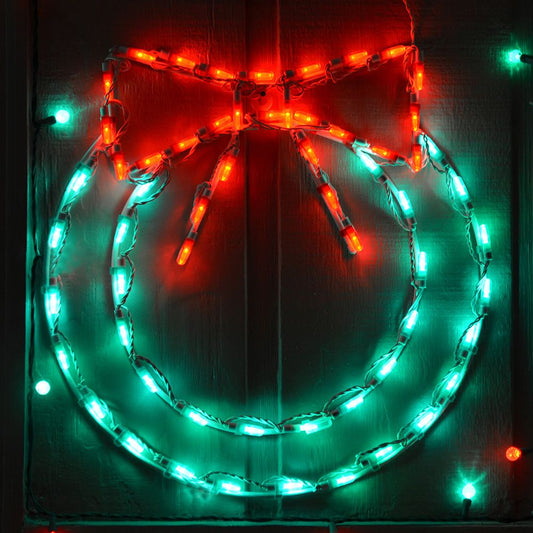 Corona de 22" LED con lazo
