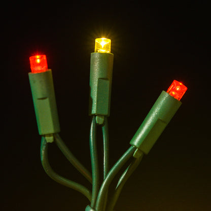 Juego de luces LED cóncavas de 5 mm, 70 unidades, separación de 4", dos cables - Luces profesionales