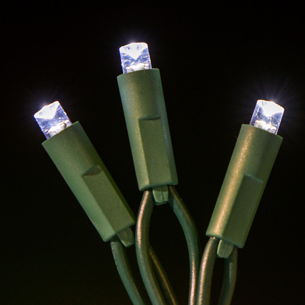 Juego de luces LED cóncavas de 5 mm, 70 unidades, separación de 4", dos cables - Luces profesionales