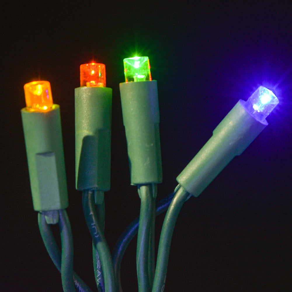 Juego de luces LED cóncavas de 5 mm, 70 unidades, separación de 4", dos cables - Luces profesionales