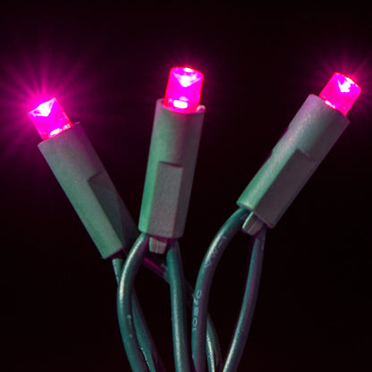 Juego de luces LED cóncavas de 5 mm, 70 unidades, separación de 4", dos cables - Luces profesionales