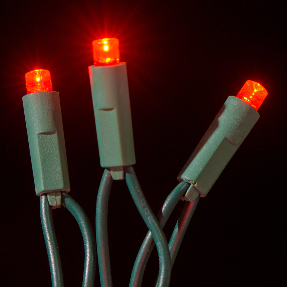 Juego de luces LED cóncavas de 5 mm, 70 unidades, separación de 4", dos cables - Luces profesionales