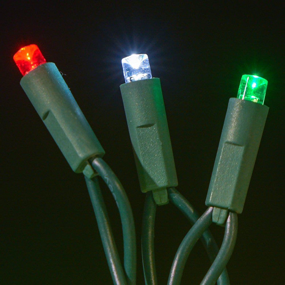 Juego de luces LED cóncavas de 5 mm, 70 unidades, separación de 4", dos cables - Luces profesionales