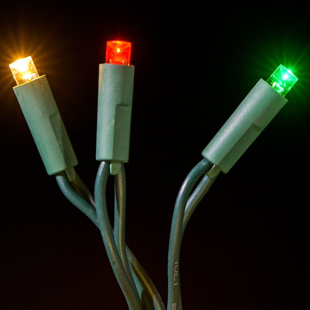 Juego de luces LED cóncavas de 5 mm, 70 unidades, separación de 4", dos cables - Luces profesionales