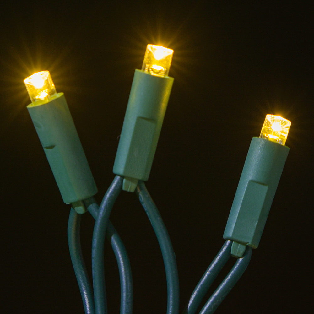 Juego de luces LED cóncavas de 5 mm, 70 unidades, separación de 4", dos cables - Luces profesionales