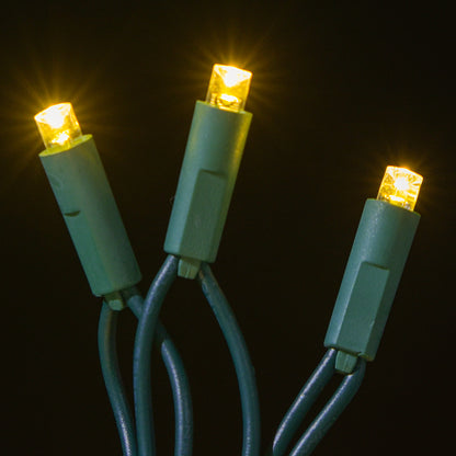 Juego de luces LED cóncavas de 5 mm, 70 unidades, separación de 4", dos cables - Luces profesionales