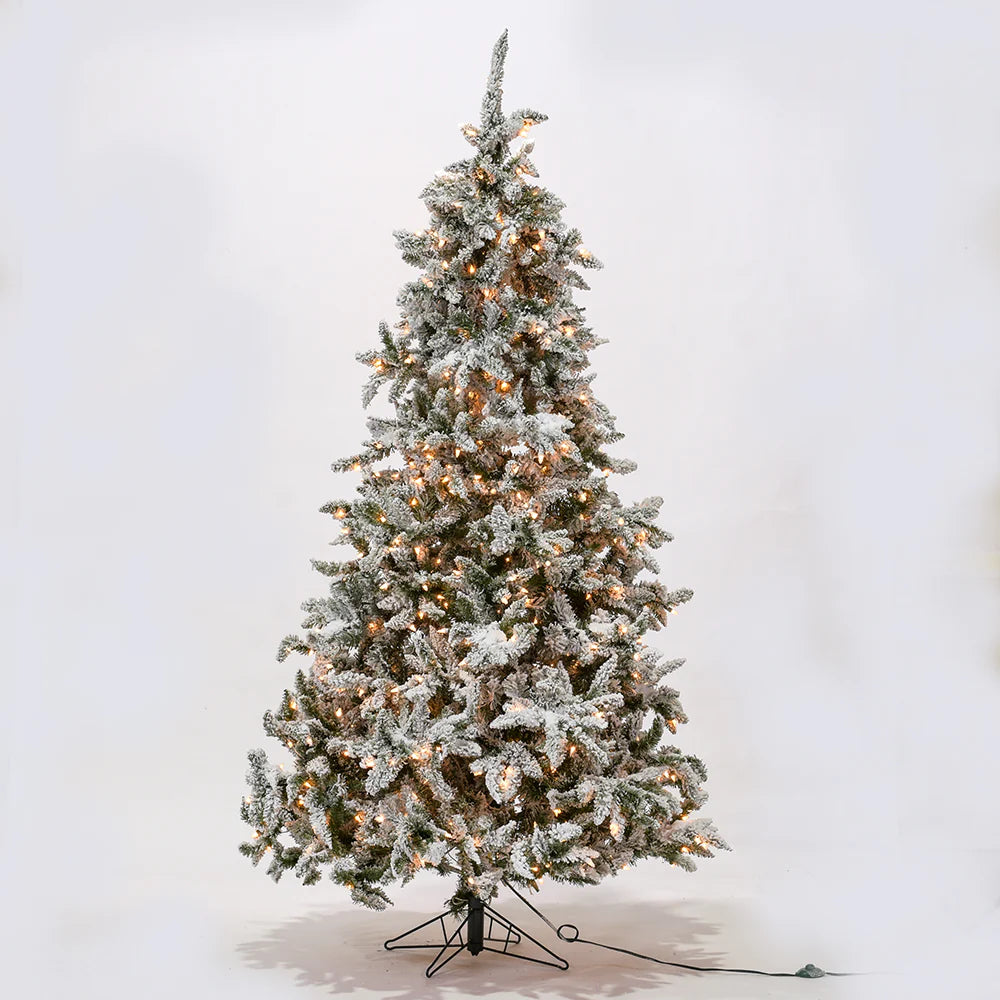 Árbol Ártico de Lujo de 10' x 92" (flocado)