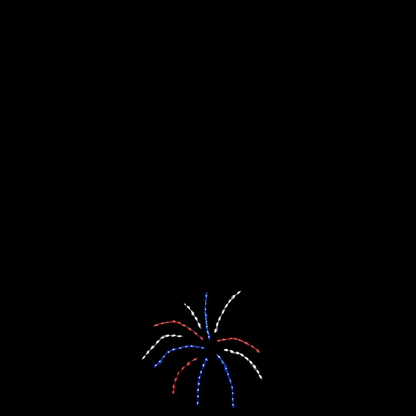 Pantalla LED Apilable de Cuatro Fuegos Artificiales Animados