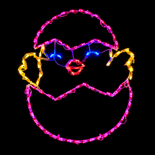 Hatching Chick in Egg LED Display