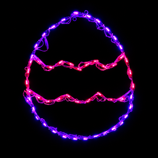 Purple/Pink Easter Egg LED Display