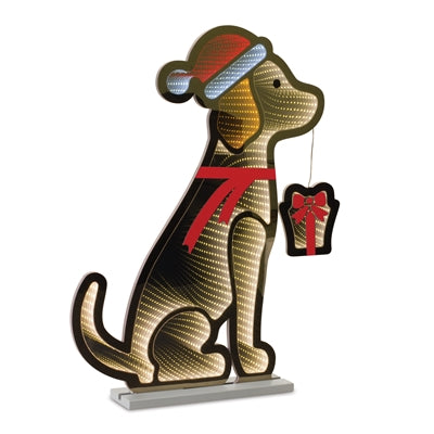 Perro con Gorro de Papá Noel Infinito