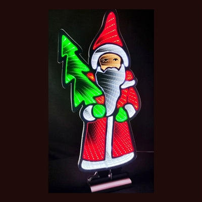 Papá Noel Infinito con Árbol de 33"
