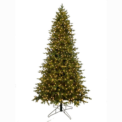 Árbol de picea de Noruega de 9.5' con luces LED blancas cálidas