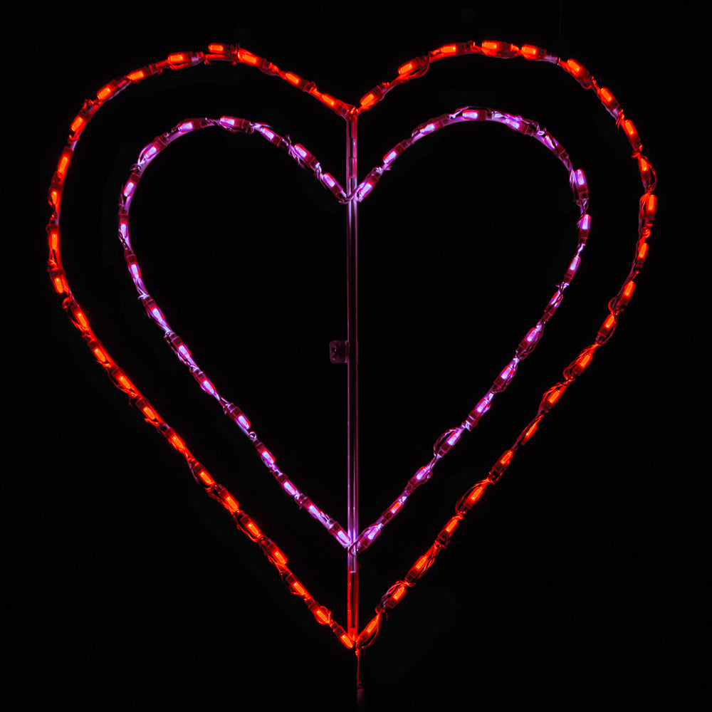 Pantalla LED Animada de Corazón Palpitante