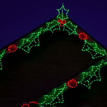 Acebo LED con bayas enlazable