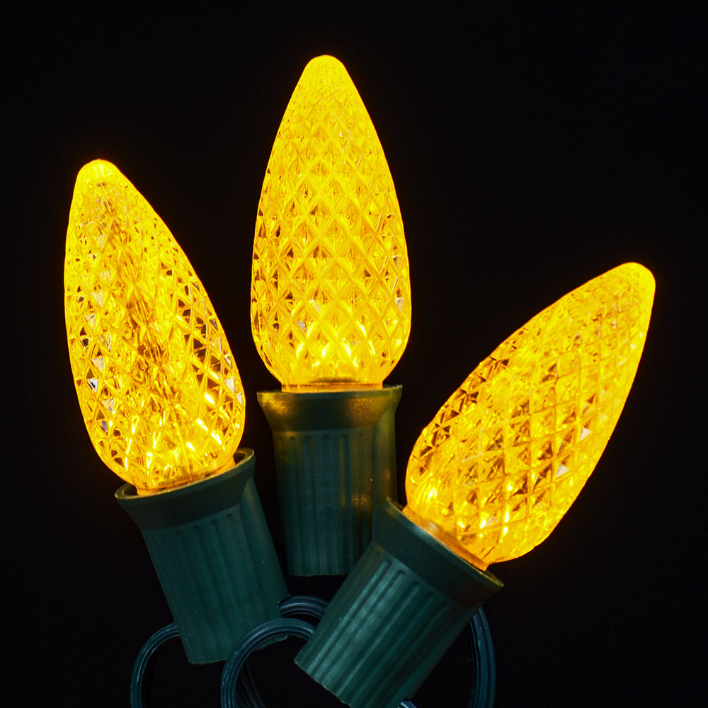 Bombilla LED C9 facetada intermitente