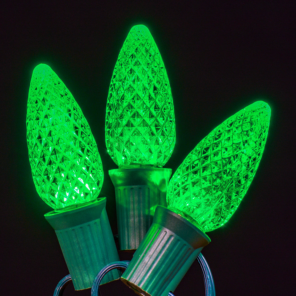 Bombilla LED C9 facetada intermitente