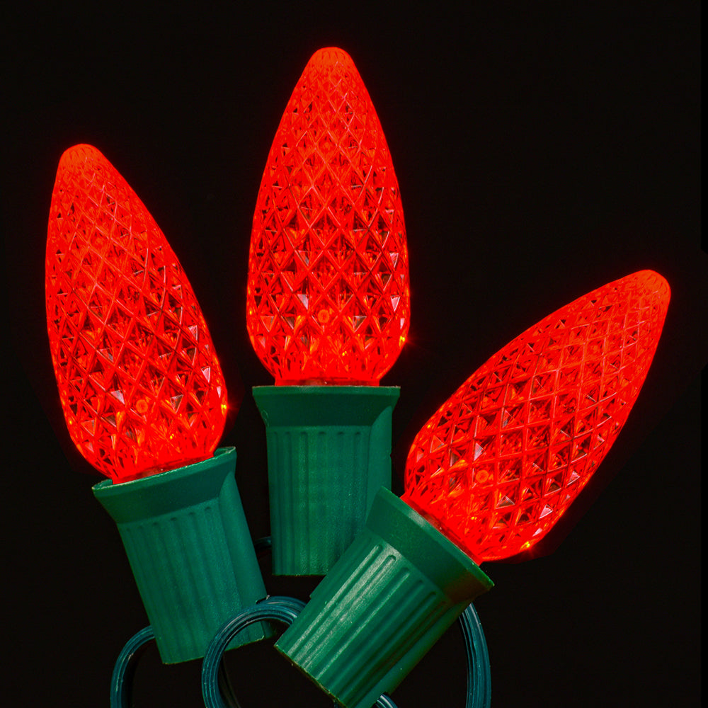 Bombilla LED C9 facetada intermitente