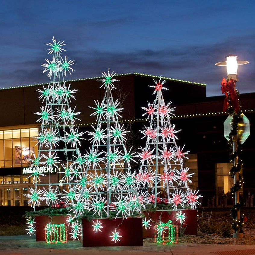 Starburst Aluminum Frame Trees commercial installation