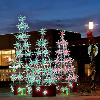 Starburst Aluminum Frame Trees commercial installation