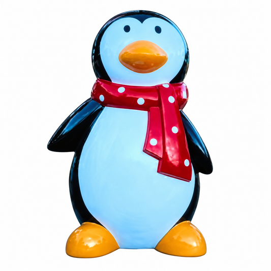 Pingüino de fibra de vidrio de 79"
