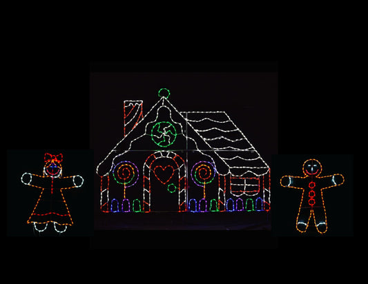 Niño, Niña y Casa de Jengibre