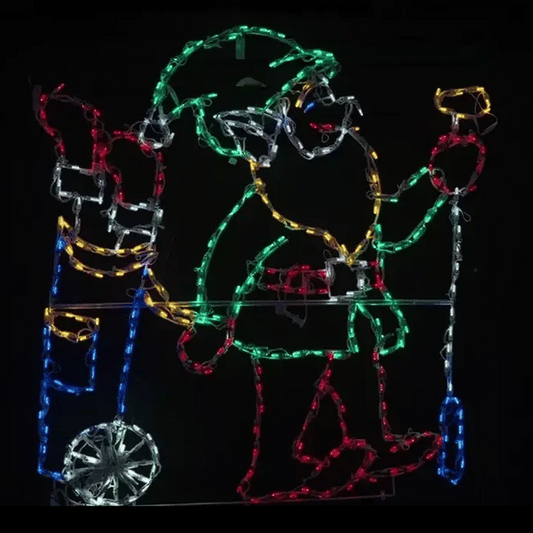 Golfing Elf Animated LED Display