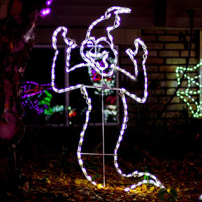 Fantasma Sonriente - Pantalla LED de Halloween (38")