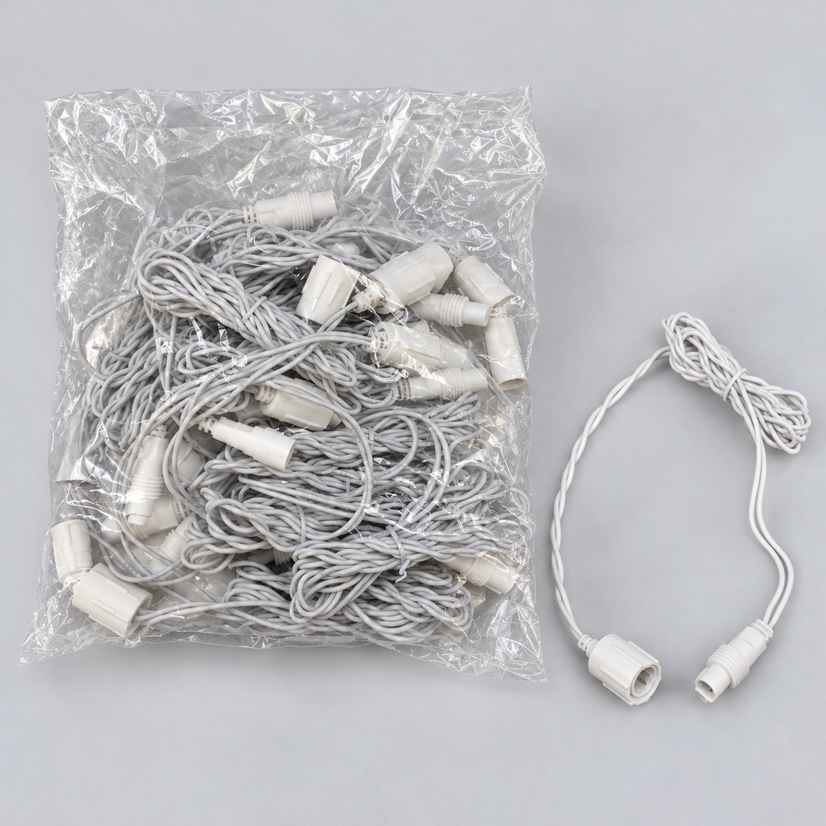 Cable puente blanco de 2 pines y 6'