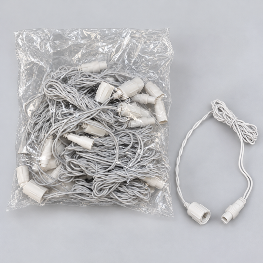 Cable puente blanco de 2 pines y 6'