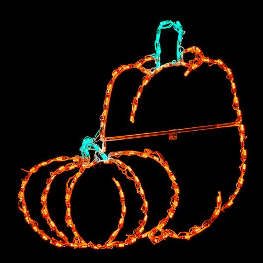 Double Pumpkin LED Display