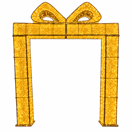 Gift Box Arch PVC Mesh 3D Display