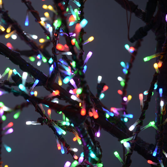 Árbol Tilo LED de 4.5 m, Tronco Marrón, Luces RGB - Controlado por Aplicación